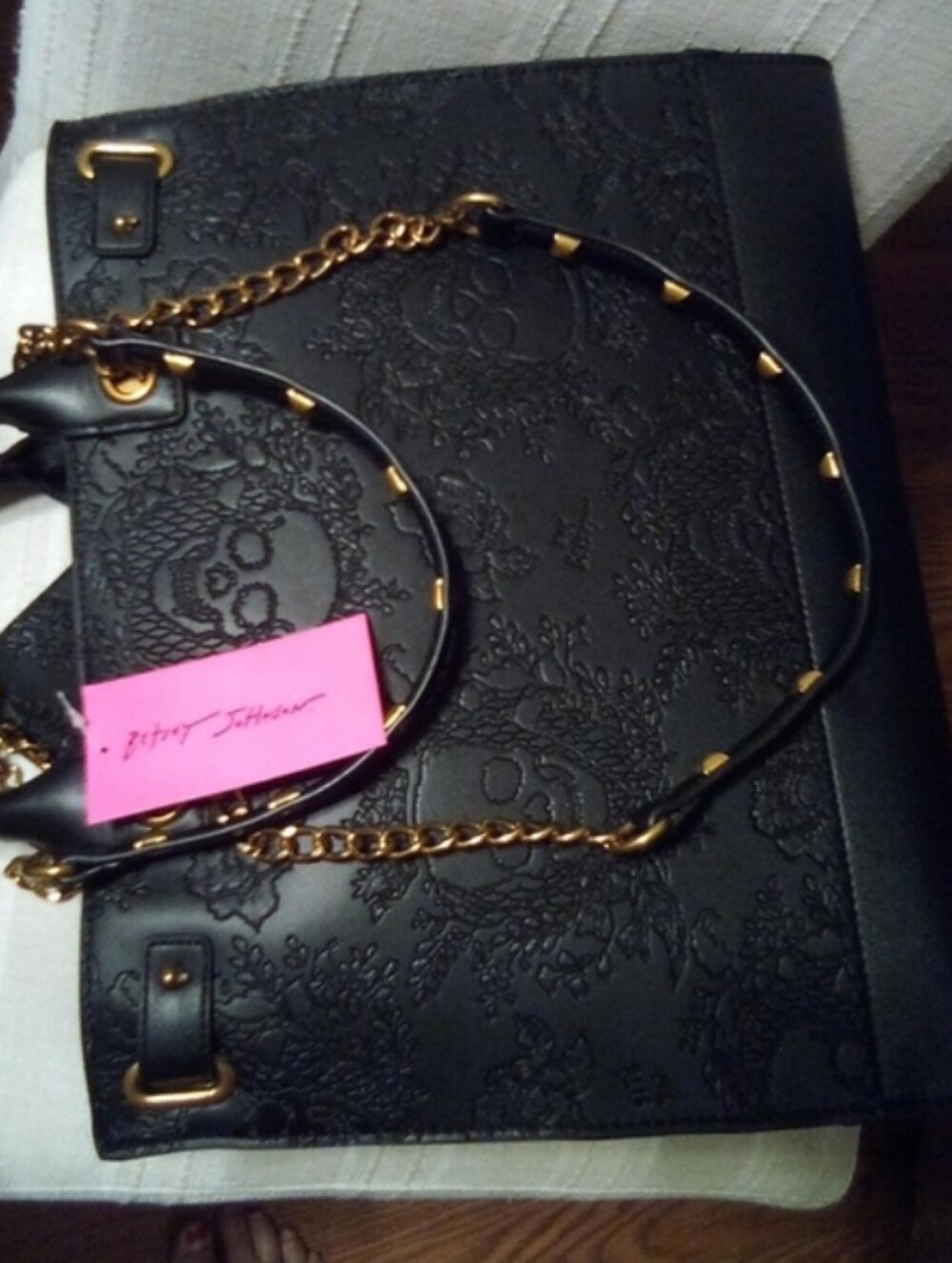 Engraved Skull Tote Bag